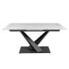Стіл ENA 160(200)*90*75 Яскравий гірський камінь+чорний пісок, глянцеве покр.(CN003) к-кт(1-3) - фото 2