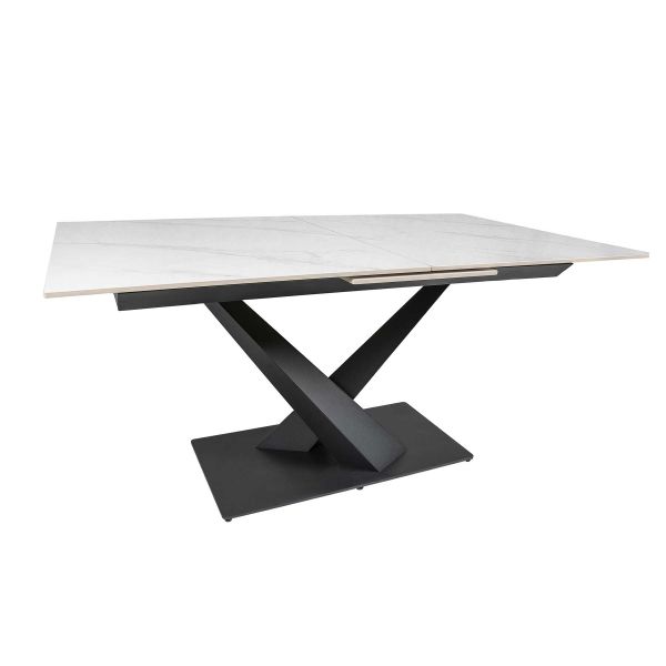 Стіл ENA 160(200)*90*75 Яскравий гірський камінь+чорний пісок, глянцеве покр.(CN003) к-кт(1-3) - фото 8