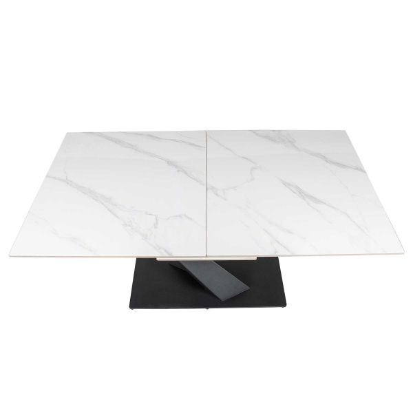 Стіл ENA 160(200)*90*75 Яскравий гірський камінь+чорний пісок, глянцеве покр.(CN003) к-кт(1-3) - фото 7