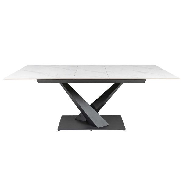 Стіл ENA 160(200)*90*75 Яскравий гірський камінь+чорний пісок, глянцеве покр.(CN003) к-кт(1-3) - фото 4