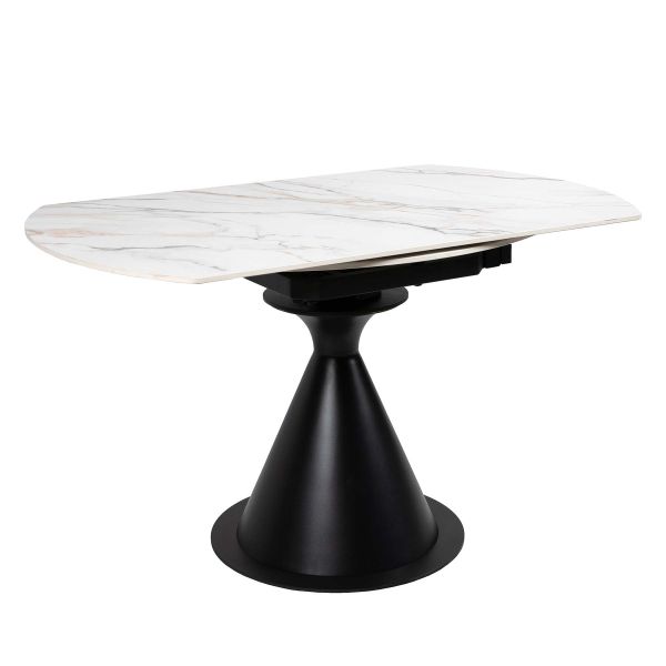 Стол LITO 80(130)*130*77 Золотой с белым+песчано-черным, матовое покр.(CN004) к-кт(1-3) - фото 8