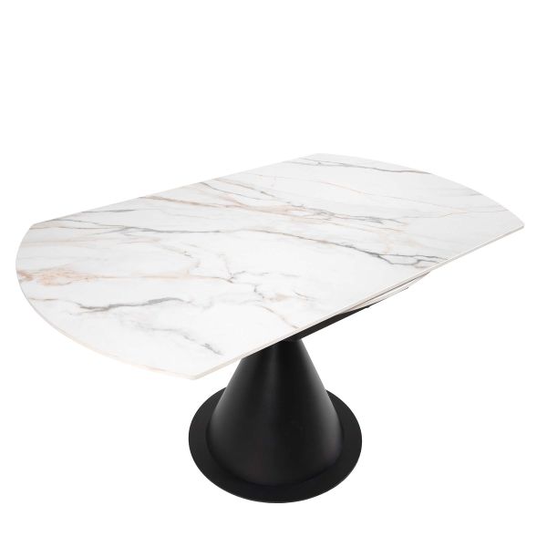 Стол LITO 80(130)*130*77 Золотой с белым+песчано-черным, матовое покр.(CN004) к-кт(1-3) - фото 11