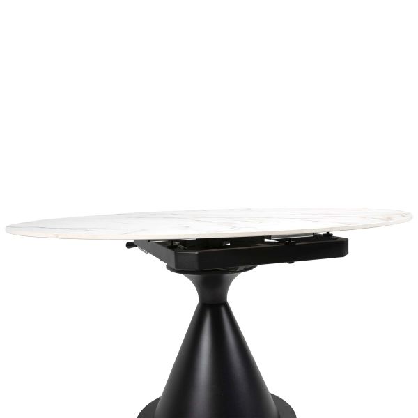 Стол LITO 80(130)*130*77 Золотой с белым+песчано-черным, матовое покр.(CN004) к-кт(1-3) - фото 7