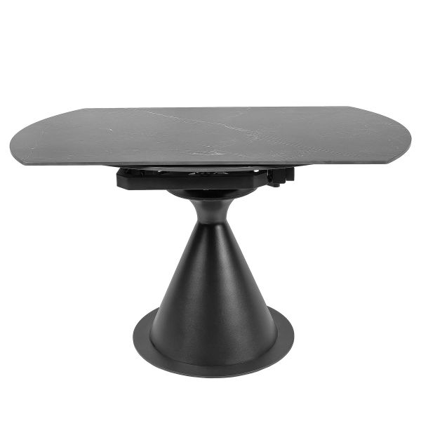 Стол LITO 80(130)*130*77 Черный+песочно черный, матовое покр.(CN010) к-кт(1-3) - фото 2