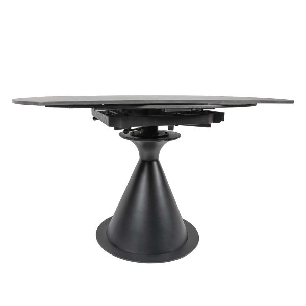 Стол LITO 80(130)*130*77 Черный+песочно черный, матовое покр.(CN010) к-кт(1-3) - фото 4