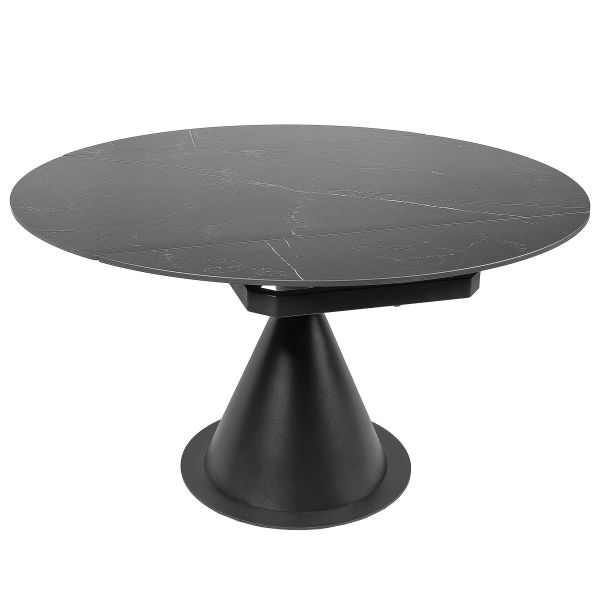 Стол LITO 80(130)*130*77 Черный+песочно черный, матовое покр.(CN010) к-кт(1-3) - фото 8