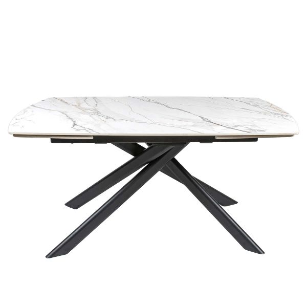 Стіл MYRA 160(240)*90*77 Золотий з білим+піщано-чорний, матове покр.(CN004) к-кт(1-2) - фото 5