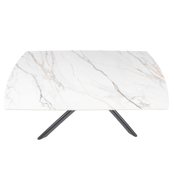 Стіл MYRA 160(240)*90*77 Золотий з білим+піщано-чорний, матове покр.(CN004) к-кт(1-2) - фото 3