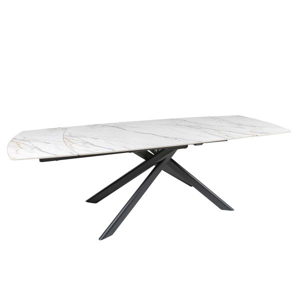 Стіл MYRA 160(240)*90*77 Золотий з білим+піщано-чорний, матове покр.(CN004) к-кт(1-2) - фото 8