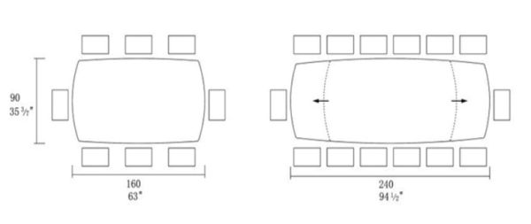 Стіл MYRA 160(240)*90*77 Золотий з білим+піщано-чорний, матове покр.(CN004) к-кт(1-2) - фото 9