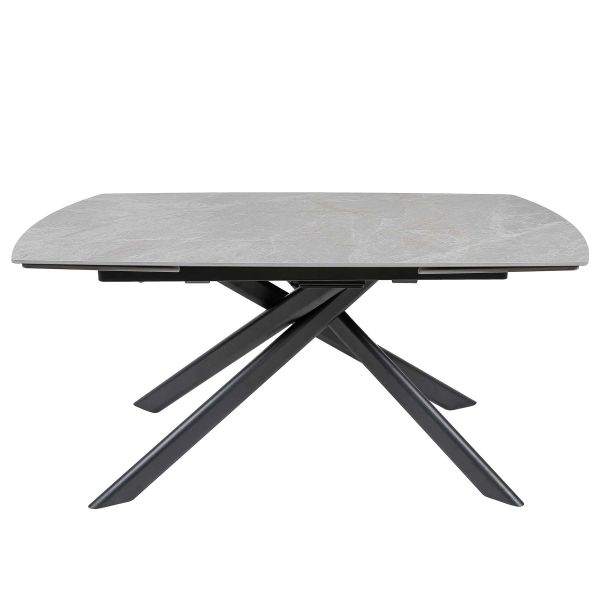 Стіл MYRA 160(240)*90*77 Сірий Ермес+чорний пісок, матове покр.(CN013) к-кт(1-2) - фото 5