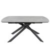 Стіл MYRA 160(240)*90*77 Сірий Ермес+чорний пісок, матове покр.(CN013) к-кт(1-2) - фото 5