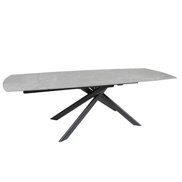 Стіл MYRA 160(240)*90*77 Сірий Ермес+чорний пісок, матове покр.(CN013) к-кт(1-2) - фото 9