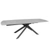 Стіл MYRA 160(240)*90*77 Сірий Ермес+чорний пісок, матове покр.(CN013) к-кт(1-2) - фото 9