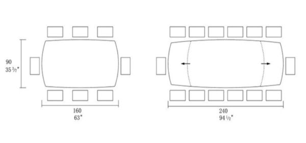 Стіл MYRA 160(240)*90*77 Темно сірий+пісочно чорний, матове покр.(CN011) к-кт(1-2) - фото 10