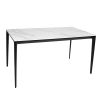 Стіл NYSA 140*80*74 Золотий з білим+піщано-чорний, матове покр.(CN004) к-кт(1-3) - фото 5