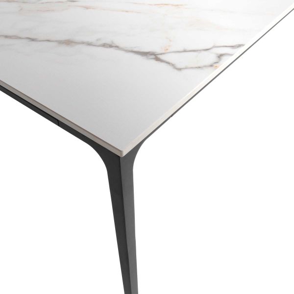 Стіл NYSA 140*80*74 Золотий з білим+піщано-чорний, матове покр.(CN004) к-кт(1-3) - фото 4