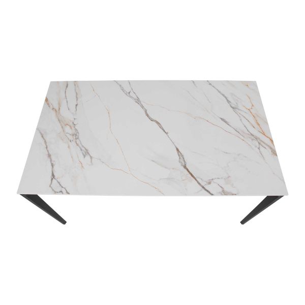 Стіл NYSA 140*80*74 Золотий з білим+піщано-чорний, матове покр.(CN004) к-кт(1-3) - фото 2