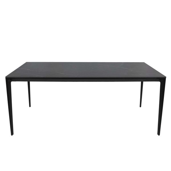 Стол TERA 180*90*74 Черный+песочно черный, матовое покр.(CN010) к-кт(1-3)