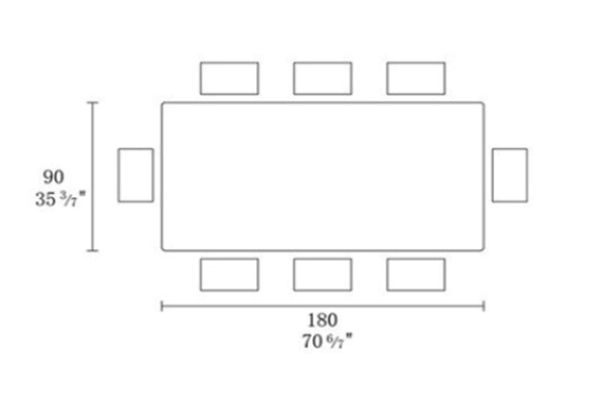Стол TERA 180*90*74 Черный+песочно черный, матовое покр.(CN010) к-кт(1-3) - фото 6