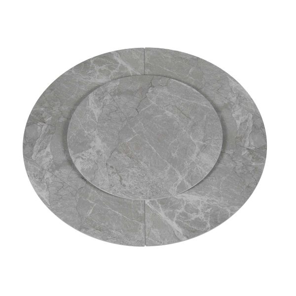 Стіл YONA 120(155)*75*75 Сірий Ермес+чорний пісок, матове покр.(CN013) к-кт(1-3) - фото 13