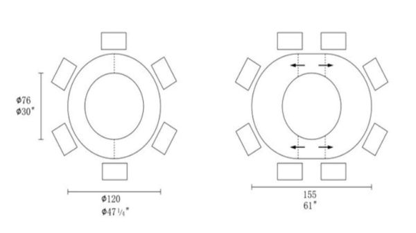 Стіл YONA 120(155)*75*75 Сірий Ермес+чорний пісок, матове покр.(CN013) к-кт(1-3) - фото 7