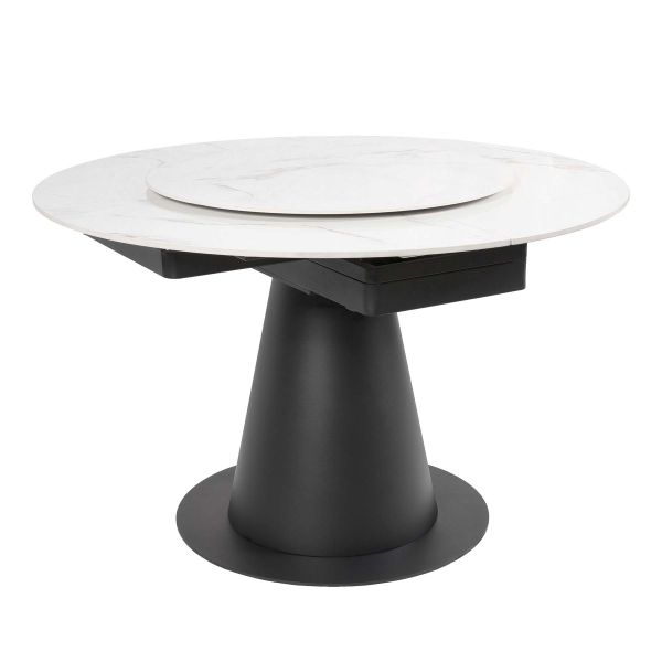 Стіл YONA 120(155)*75*75 Яскраве золото+чорний пісок, глянцеве покр.(CN002) к-кт(1-3) - фото 8