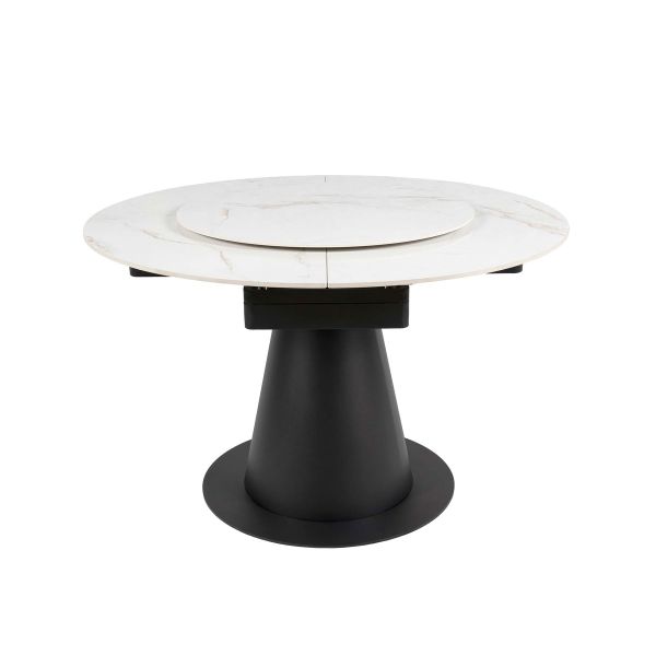 Стіл YONA 120(155)*75*75 Яскраве золото+чорний пісок, глянцеве покр.(CN002) к-кт(1-3) - фото 7