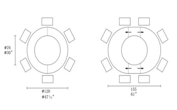Стіл YONA 120(155)*75*75 Яскраве золото+чорний пісок, глянцеве покр.(CN002) к-кт(1-3) - фото 10