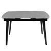 Стіл ZELOS 120(180)*80*75 Темно сірий+пісочно чорний, матове покриття (CN012) - фото 4
