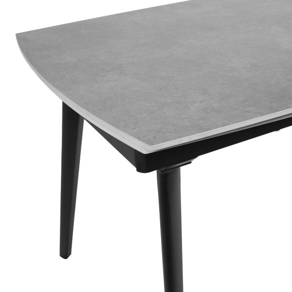 Стіл ZELOS 120(180)*80*75 Темно сірий+пісочно чорний, матове покриття (CN012) - фото 6