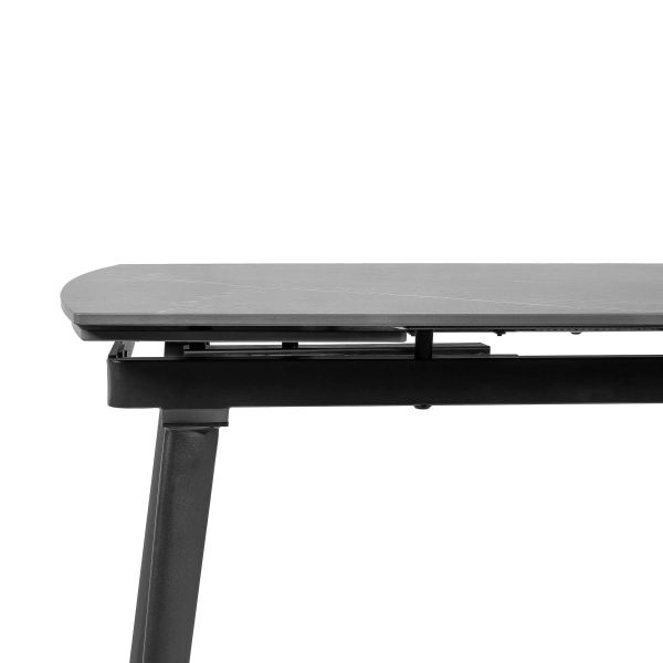 Стіл ZELOS 120(180)*80*75 Чорний+пісочно чорний, матове покриття (CN010) - фото 9