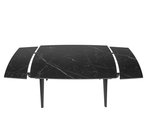 Стіл ZELOS 120(180)*80*75 Чорний+пісочно чорний, матове покриття (CN010) - фото 7