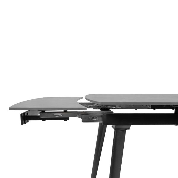 Стіл ZELOS 120(180)*80*75 Чорний+пісочно чорний, матове покриття (CN010) - фото 6