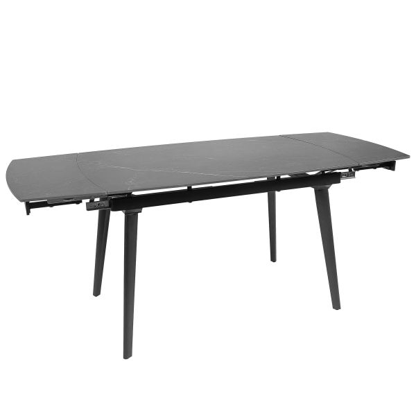 Стіл ZELOS 120(180)*80*75 Чорний+пісочно чорний, матове покриття (CN010) - фото 2