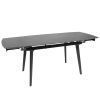 Стіл ZELOS 120(180)*80*75 Чорний+пісочно чорний, матове покриття (CN010) - фото 2
