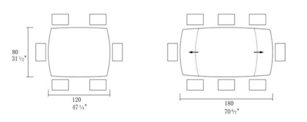 Стіл ZELOS 120(180)*80*75 Чорний+пісочно чорний, матове покриття (CN010)