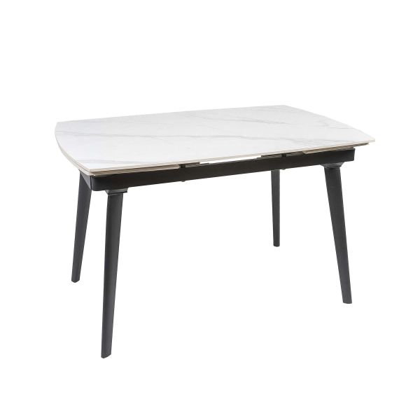 Стол ZELOS 120(180)*80*75 Яркий горный камень+черный песок, глянцевое покрытие (CN003) - фото 9