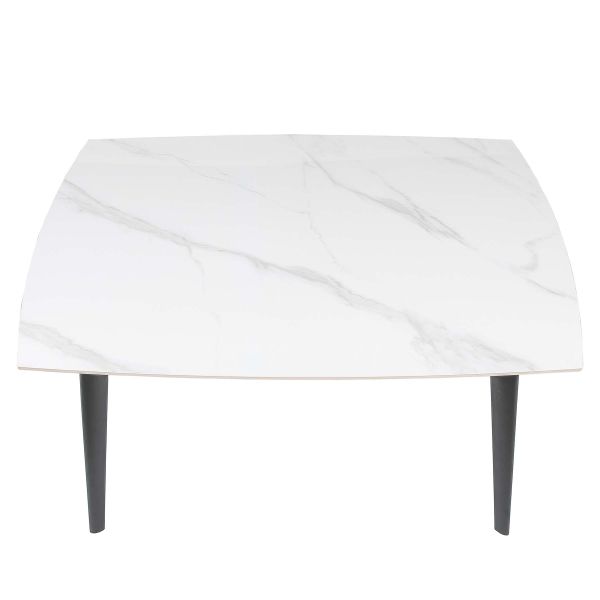 Стол ZELOS 120(180)*80*75 Яркий горный камень+черный песок, глянцевое покрытие (CN003) - фото 6