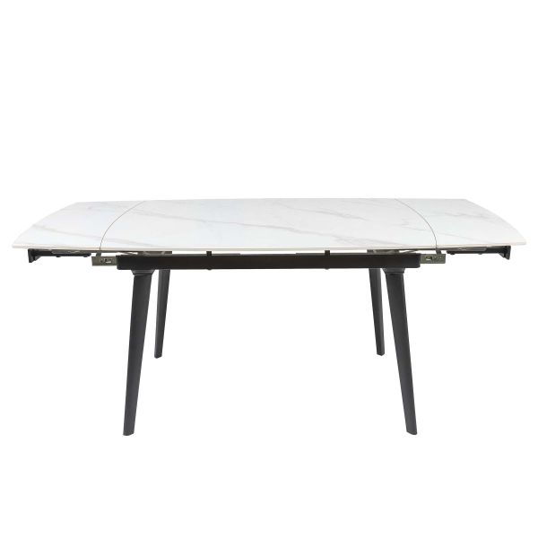 Стол ZELOS 120(180)*80*75 Яркий горный камень+черный песок, глянцевое покрытие (CN003) - фото 3