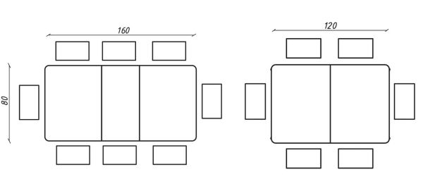 Стіл Денвер 120(160)*80*76 Loreal Blue (9mm) - фото 2