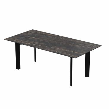 Стол журнальный Kali 120x60x45 Namibia Black (9mm) Rodos