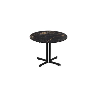 Стол журнальный Rio d60x75 Richmond black (9mm) Rodos