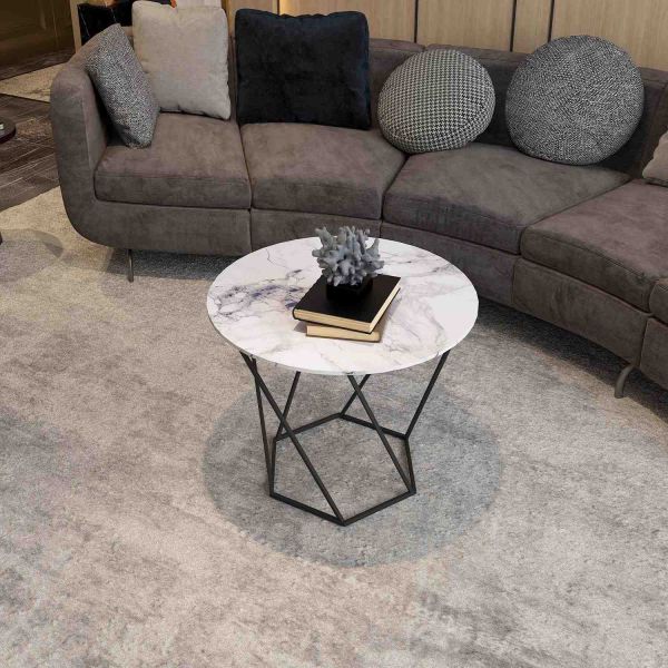 Стіл журнальний Лінт d60x45 Loreal blue (9 mm) Rodos - фото 2