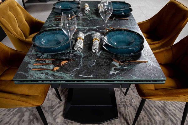 Стіл Луара 140(200)*80*76 Laminam Verde Alpi Lucidato (5mm) - фото 3