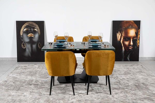 Стол Луара 160(240)*90*76 Laminam Verde Alpi Lucidato (5mm) - фото 4