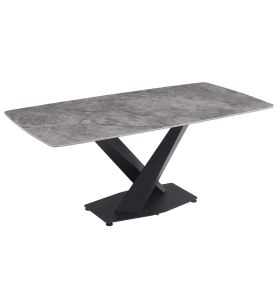 Стіл обідній OKT-2313 1800*900*750 Глянцеве покриття Bolai grey Hestia