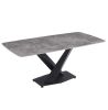 Стіл обідній OKT-2313 1800*900*750 Глянцеве покриття Bolai grey Hestia - фото 3