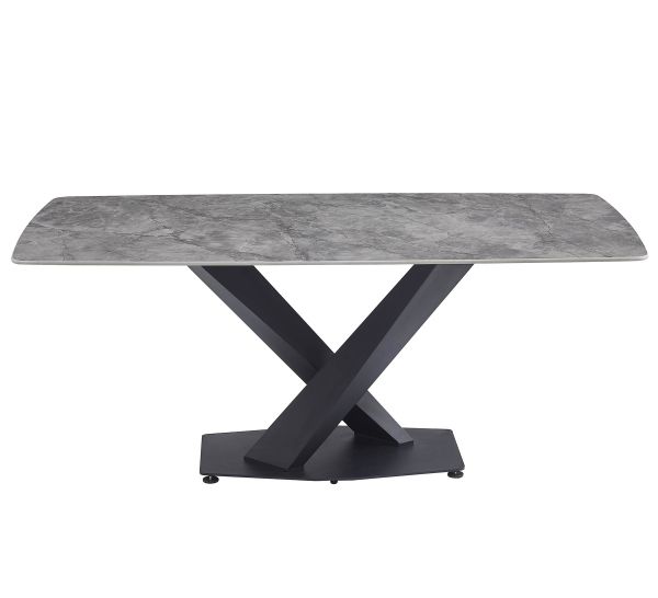 Стіл обідній OKT-2313 1800*900*750 Глянцеве покриття Bolai grey Hestia - фото 4