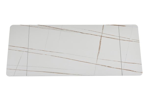 Стіл обідній OKT-2319 1400(2000)*800*760 Матове покриття Біле золото Hestia - фото 4